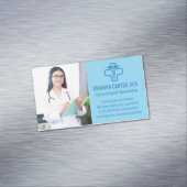 Dokter met Klembord | Ziekenhuiswerkers Magnetisch Visitekaartje (Voorbeeld)