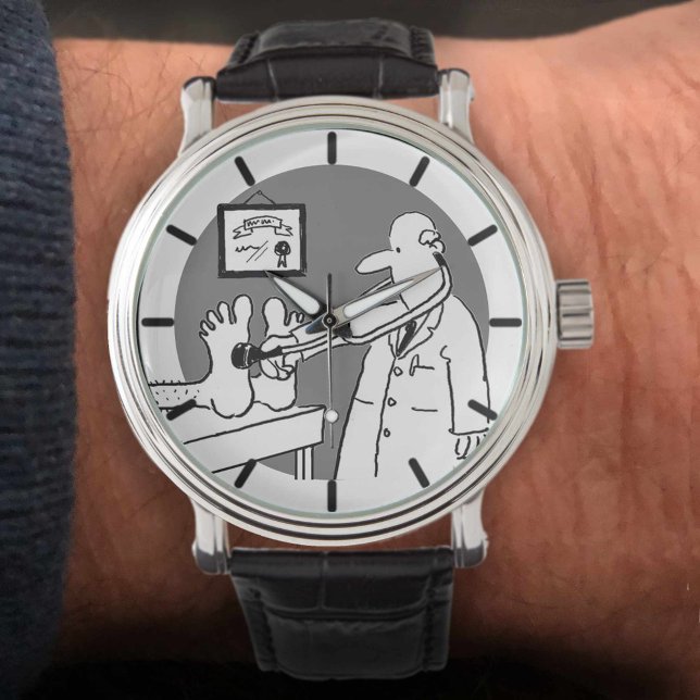 Dokter met Stethoscoop controleert de voeten. Horloge (Creator heeft geüpload)