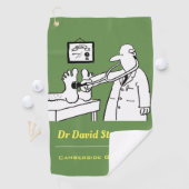 Dokter met stethoscoop en groene achtergrond golfhanddoek (Insitu)