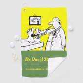 Dokter met stethoscoop - Grappige medische Cartoon Golfhanddoek (Insitu)