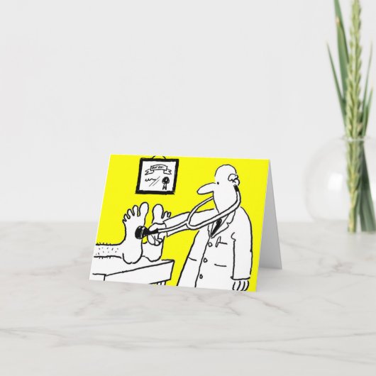 Dokter met Stethoscoop Kaart (Voorkant)