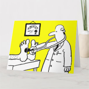 Dokter met stethoscoop kaart