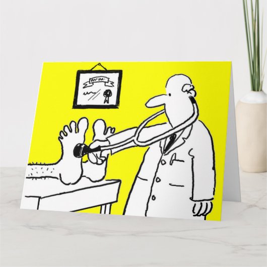 Dokter met stethoscoop kaart (Voorkant)