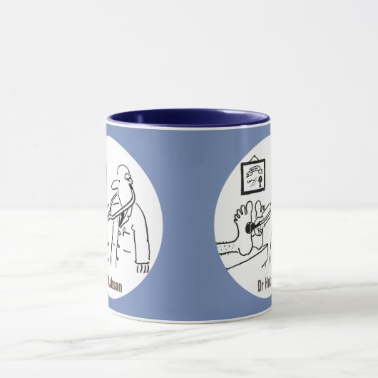 Dokter met Stethoscoop test voeten. Doctor Mok (Midden)