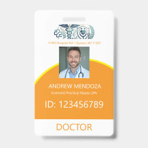 Dokter Naambordje Foto ID's Artsen & Identificatie