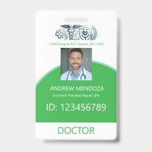 Dokter Naambordje Foto ID's Artsen & Identificatie