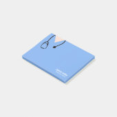 Dokter Nurse Blue Hospital Scrubs Post-it® Notes (Schuin)