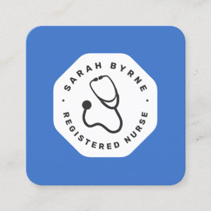 Dokter of Verpleegkundige Stethoscoop Visitekaartj Vierkante Visitekaartje