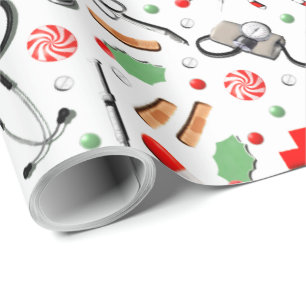 Dokter of Verpleegster Kerstcadeau Inpakpapier