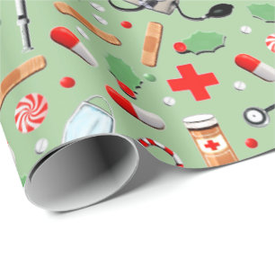 Dokter of verpleegster Kerstcadeau verpakking Pa Cadeaupapier