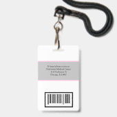 Dokter of verpleegster naam Badge Scanner Code (Achterkant met lanyard)