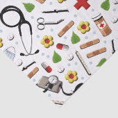 Dokter- of verpleegstersgeschenk tissuepapier (Detail)