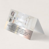 Dokter onderzoekt zwangere vrouw visitekaartje (Achterkant)