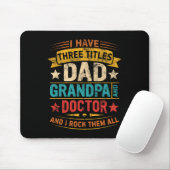 Dokter Opa voor Mannen Grappige Dokter Papa Vaders Muismat (Met muis)