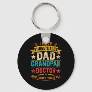 Dokter Opa voor Mannen Grappige Dokter Papa Vaders Sleutelhanger