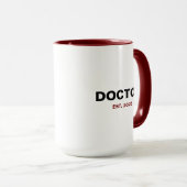 DOKTER Oprichtingsjaar Mok (Voorkant rechts)
