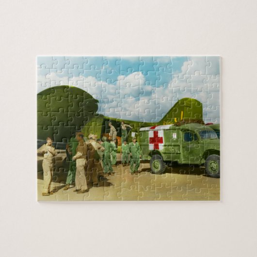 Dokter - Overbrengen van gewonden Legpuzzel (Horizontaal)