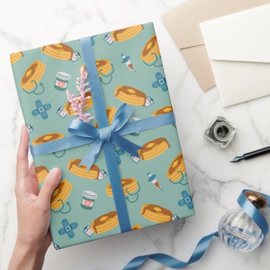 Dokter Pannenkoeken Bleekgroen Cadeaupapier (Geschenken)