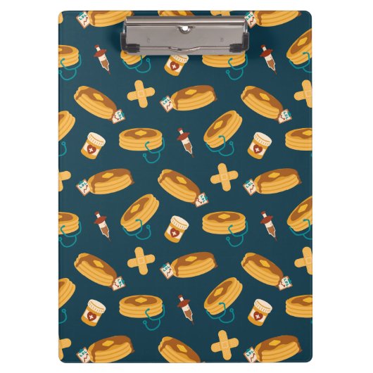 Dokter Pannenkoeken Marineblauw Klembord (Voorkant)
