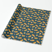 Dokter Pannenkoeken Navy Cadeaupapier (Uitgerold)