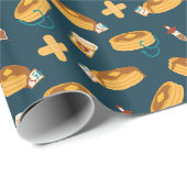 Dokter Pannenkoeken Navy Cadeaupapier (Rol Hoek)