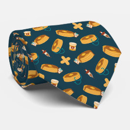 Dokter Pannenkoeken Navy Stropdas