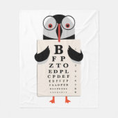 Dokter Pinguïn Fleece Deken (Voorkant)