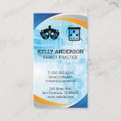 dokter | Praktijk MD | Optometrist iconen Visitekaartje (Voorkant)