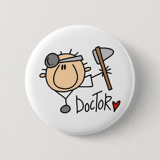 Dokter Ronde Button 5,7 Cm (Voorkant)
