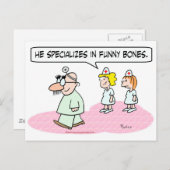 dokter specialiseert grappige botten groucho bril briefkaart (Voorkant / Achterkant)