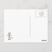 Dokter Stokfiguur Briefkaart (Achterkant)