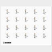 Dokter Stokfiguur Hart Sticker (Vel)