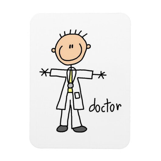 Dokter Stokfiguur Magneet (Verticaal)