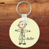 Dokter Stokfiguur Sleutelhanger (Voorkant)