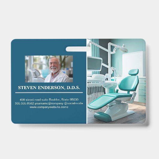 Dokter | Tandartspraktijk apparatuur Badge (Voorzijde)