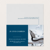 dokter | tandartsstoel visitekaartje (Buitenkant ongevouwen)