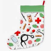 Dokter Vakantie Gift Grote Kerst Voorraad Grote Kerstsok (Achterkant)