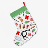 Dokter Vakantie Gift Grote Kerst Voorraad Kerstsok (Achterkant (Hangend))