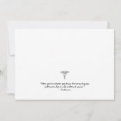 Dokter van Osteopathische Geneeskunde afstuderen Kaart (Achterkant)