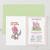 Dokter varken met spuit in de hand | kies voor de  kaart (Voorkant / Achterkant)