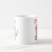 Dokter varken met spuit in de hand | kies voor de koffiemok (Center)