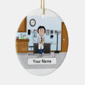 Dokter, verpleegkundige, artsenassistent - Vrouw Keramisch Ornament (Rechts)