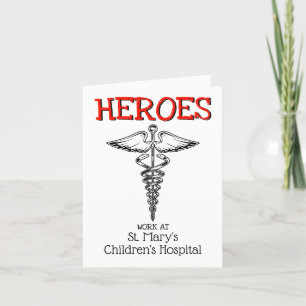 Dokter Verpleegkundige Medisch Ziekenhuis Verpleeg Bedankkaart