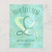 Dokter, verpleegkundige, paramedicus, spoedgeschen briefkaart (Voorkant)