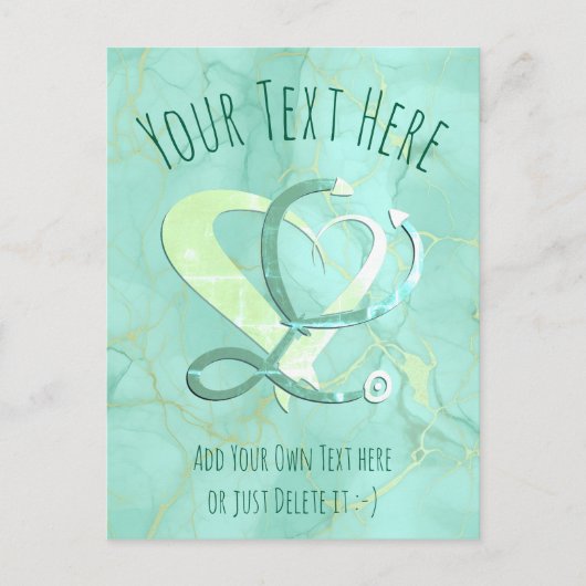 Dokter, verpleegkundige, paramedicus, spoedgeschen briefkaart (Voorkant)