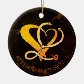 Dokter, verpleegkundige, paramedicus, spoedgeschen keramisch ornament (Voorkant)