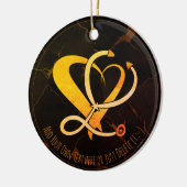 Dokter, verpleegkundige, paramedicus, spoedgeschen keramisch ornament (Links)