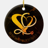 Dokter, verpleegkundige, paramedicus, spoedgeschen keramisch ornament (Achterkant)