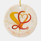 Dokter, verpleegkundige, paramedicus, spoedgeschen keramisch ornament (Achterkant)