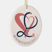 Dokter, verpleegkundige, paramedicus, spoedgeschen keramisch ornament (Rechts)